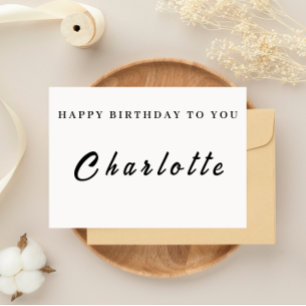 Carte d'anniversaire personnalisée pour elle