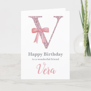 Carte d'anniversaire personnalisée pour elle - Let