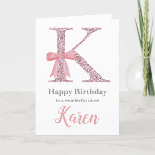 Carte d'anniversaire personnalisée pour elle - Let