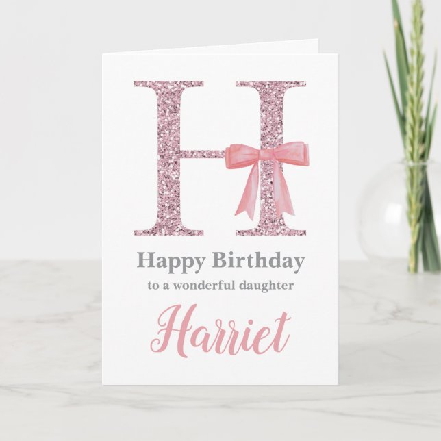 Carte d'anniversaire personnalisée pour elle - Let (Devant)