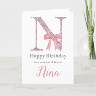 Carte d'anniversaire personnalisée pour elle - Let