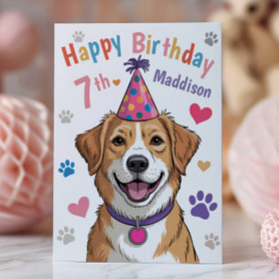 Carte d'anniversaire personnalisée pour enfants av
