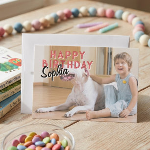 Carte d'anniversaire personnalisée pour enfants av