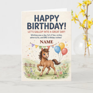 Carte d'anniversaire personnalisée pour enfants av