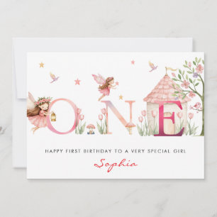 Carte d'anniversaire personnalisée pour fille de 1