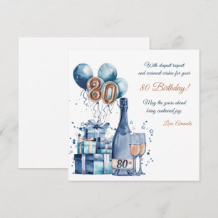Carte d'anniversaire personnalisée pour hommes pou