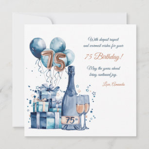 Carte d'anniversaire personnalisée pour hommes pou