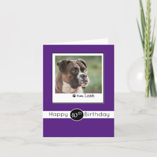 Carte d'anniversaire personnalisée pour votre chie
