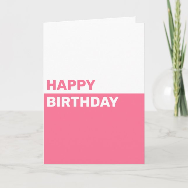 Carte d'anniversaire personnalisée simple (Devant)