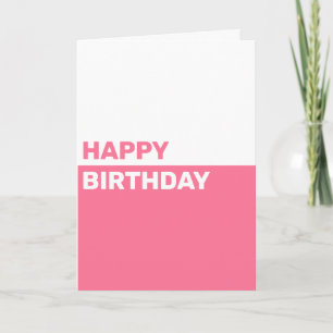 Carte d'anniversaire personnalisée simple