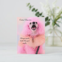 Carte d'anniversaire personnalisée, Toy Poodle ros