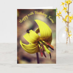 Carte D'Anniversaire Personnalisée Truite Lily Et