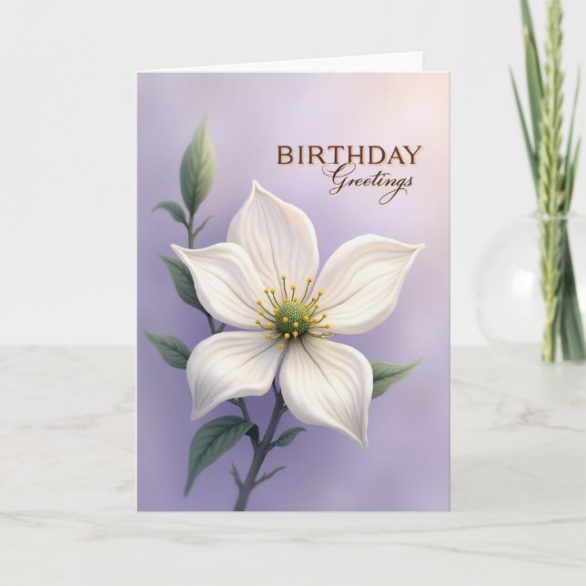 Carte d'anniversaire Petal Design (Devant)