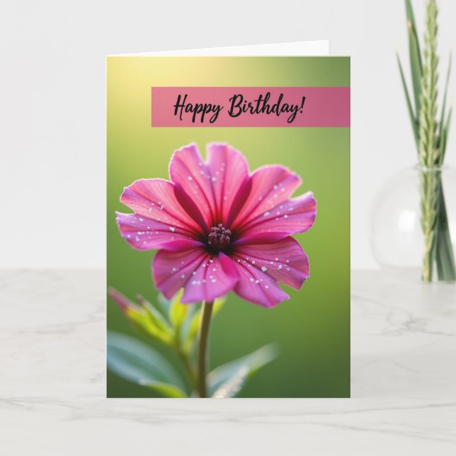 Carte d'anniversaire Pétales ensoleillés (Devant)