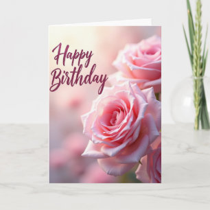 Carte d'anniversaire Pétales Éthérés