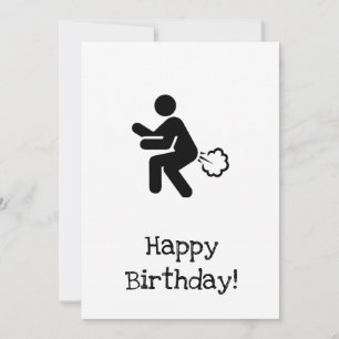 Carte d'anniversaire pétarade - espérons que c'est