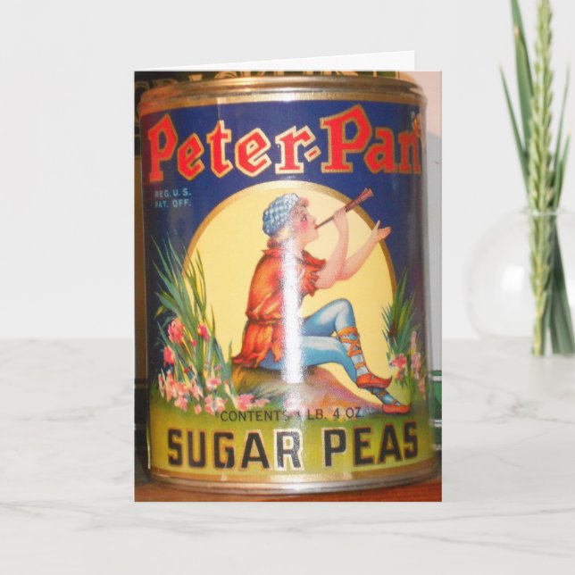 Carte d'anniversaire "Peter Pan Sugar Peas" (Devant)