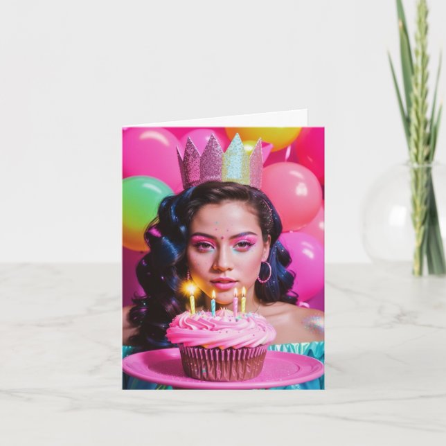 Carte d'anniversaire petite, 10 x 14 cm (Devant)