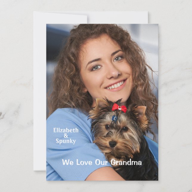 Carte d'anniversaire photo personnalisée (Devant)