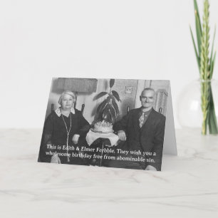 Carte d'anniversaire photo sarcastique