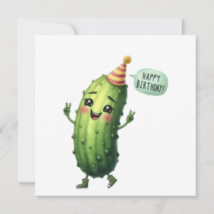 Carte d'anniversaire Pickle Joyeux anniversaire