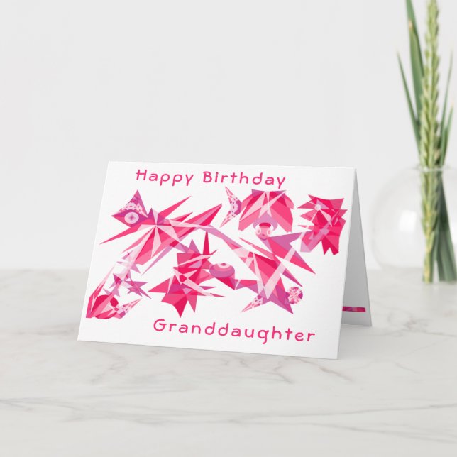 Carte d'anniversaire Pink & Purple (Devant)