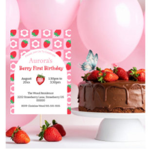Carte d'anniversaire Pink & Red Berry - Keepsaké