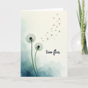 Carte d'anniversaire Pissenlit Paisible