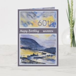 Carte d'anniversaire Pittoresque de la 60e montagn