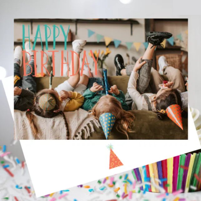 Carte d'anniversaire pliable pour enfants adorable (Créateur téléchargé)