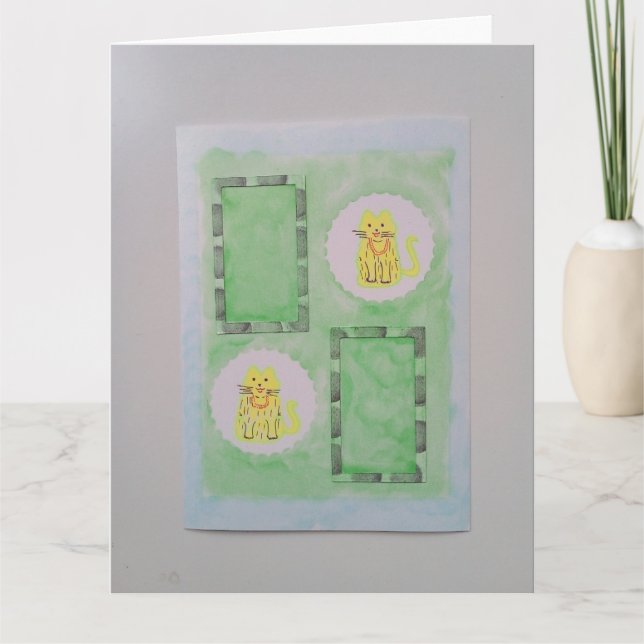 Carte d'anniversaire pliée (Devant)
