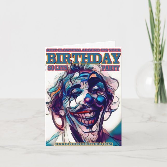 Carte d'anniversaire pliée (Devant)