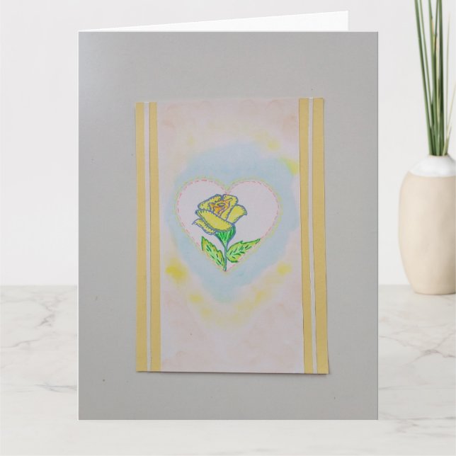 Carte d'anniversaire pliée  (Devant)