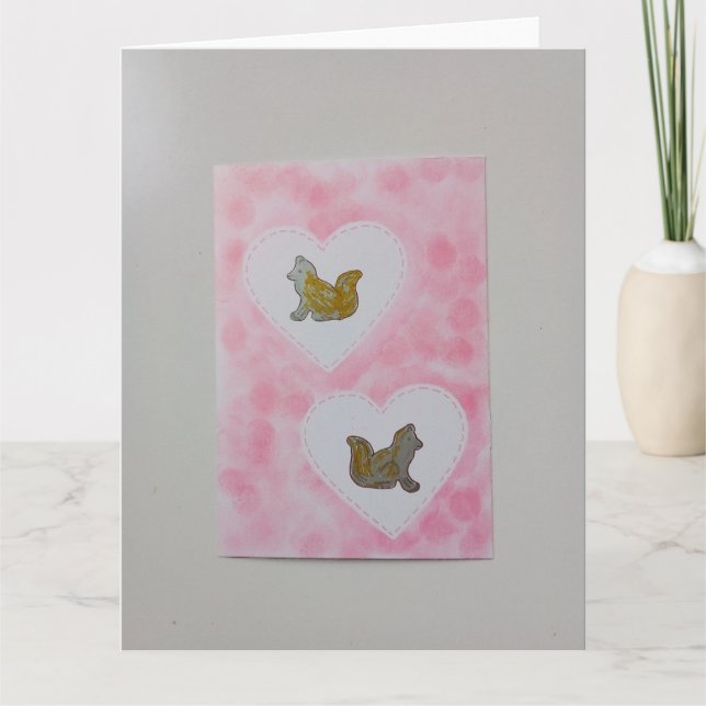 Carte d'anniversaire pliée  (Devant)