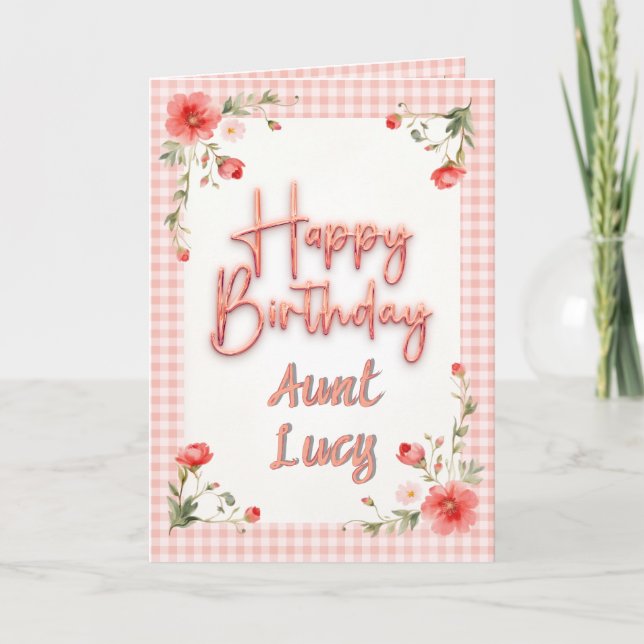 Carte d'anniversaire pliée à thème chrétien (Devant)