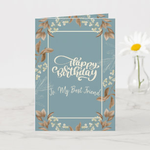 Carte d'anniversaire pliée à thème chrétien