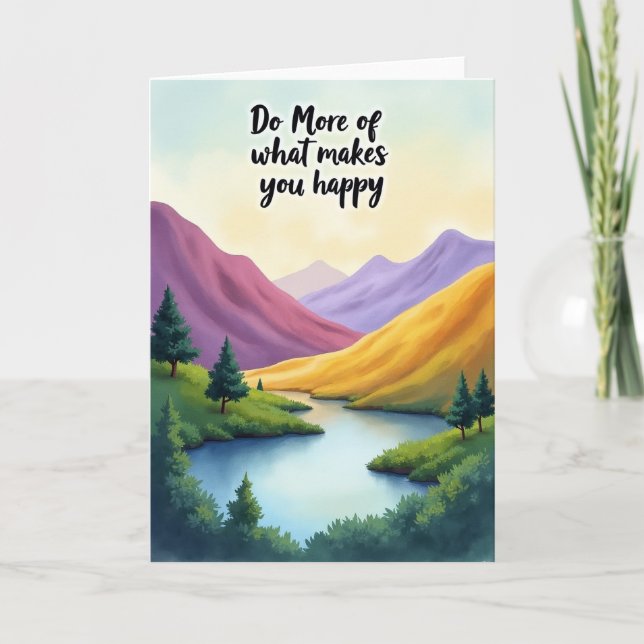 Carte d'anniversaire Plum Gold (Devant)