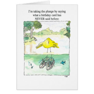 Carte d'anniversaire "Plunge"