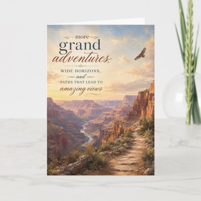 Carte d'anniversaire Plus Grandes Aventures (Devant)