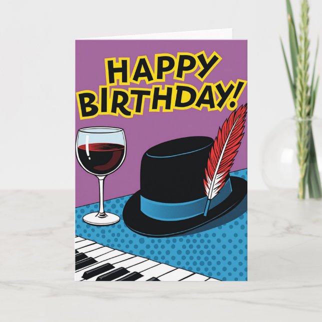 Carte d'anniversaire Pop Art (Devant)