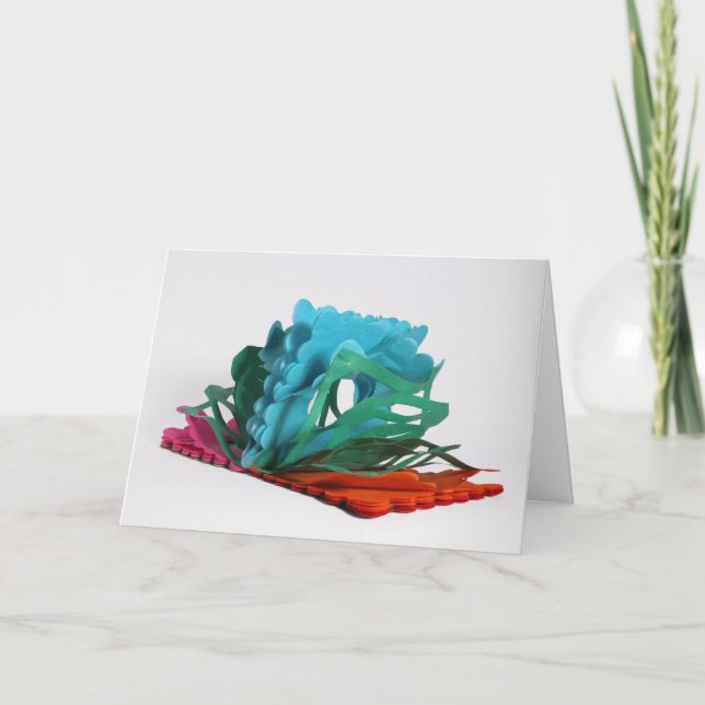 Carte d'anniversaire Pop Up Tissue Paper (Devant)