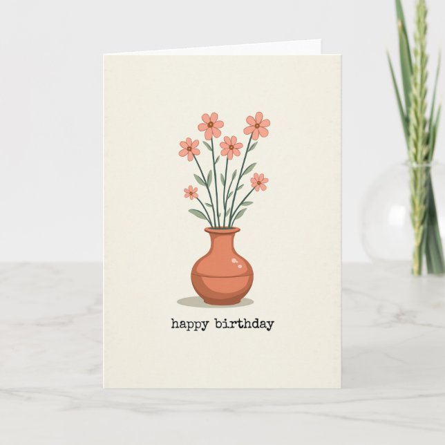 Carte d'anniversaire Pot Chaud (Devant)