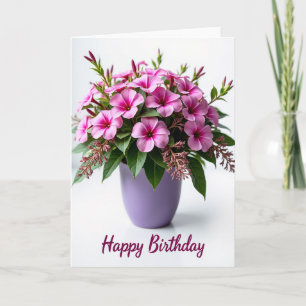 Carte d'anniversaire Pot de Lavande