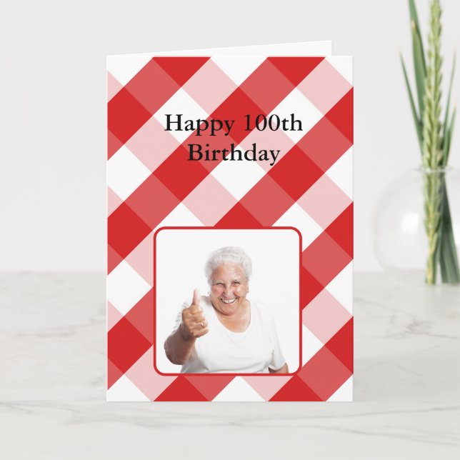 Carte d'anniversaire pour 100 ans et plus - Person (Devant)