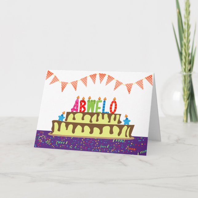 Carte d'anniversaire pour Abwelo (Devant)
