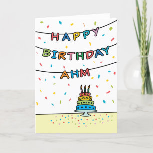 Carte d'anniversaire pour Ahm
