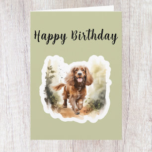 Carte d'anniversaire pour amateur de chien Cocker 