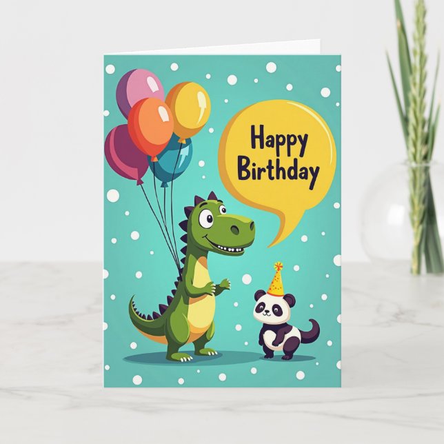 Carte d'anniversaire pour amis doux (Devant)