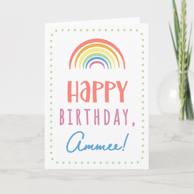 Carte d'anniversaire pour Ammee (Devant)