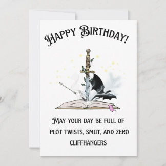 Carte d'anniversaire pour amoureux de livres coqui
